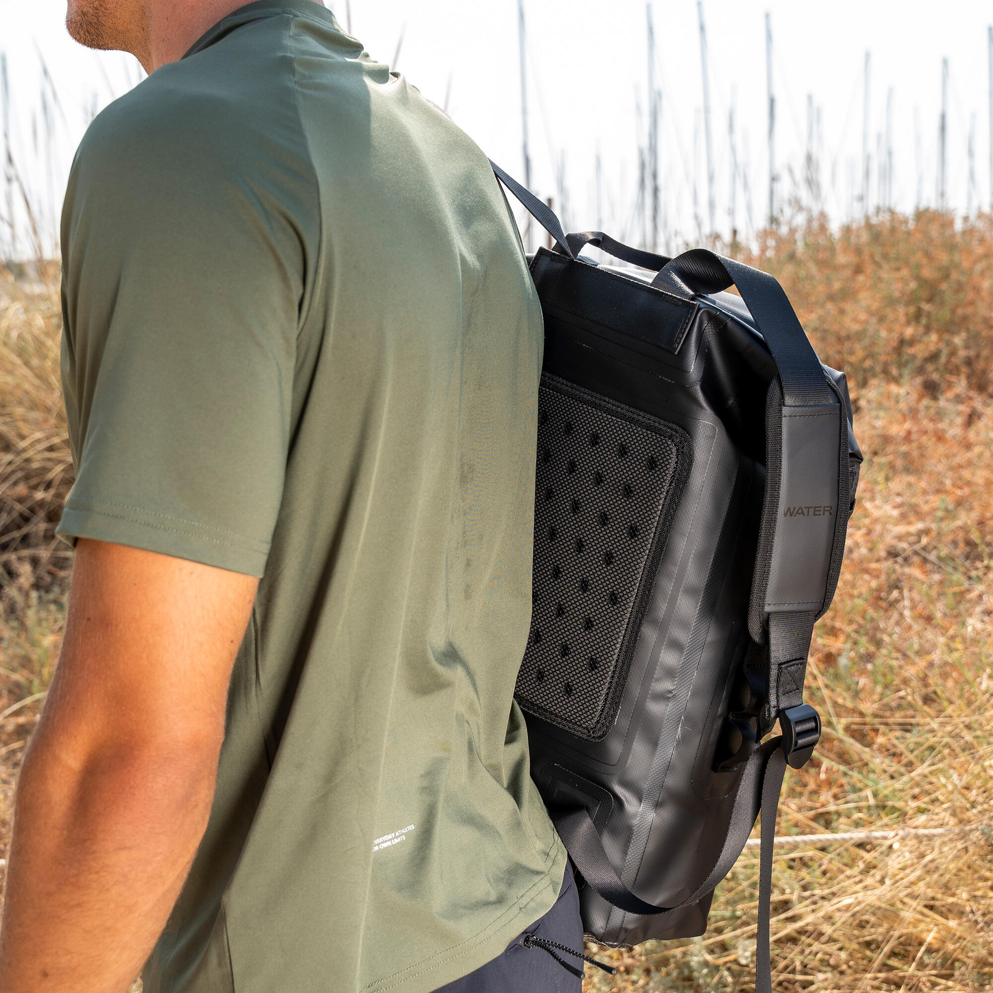 Zaino impermeabile Dry Backpack 30L, resistente Nero-Blu 4/4