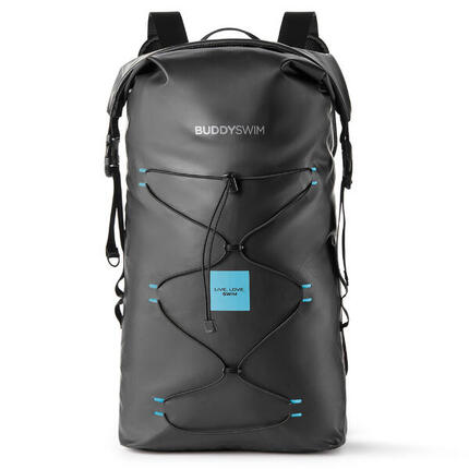 Waterdichte rugzak Dry Backpack 30L, waterdicht en slijtvast zwart-blauw