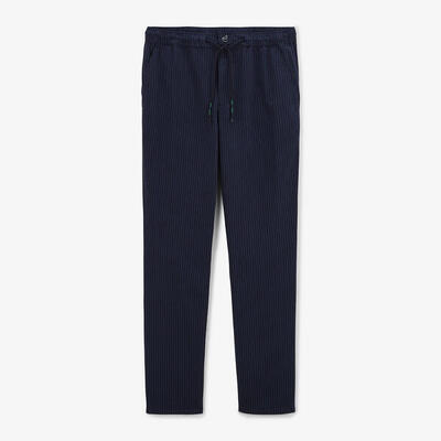 554 taps toelopende broek broek met elastische gestreepte taille