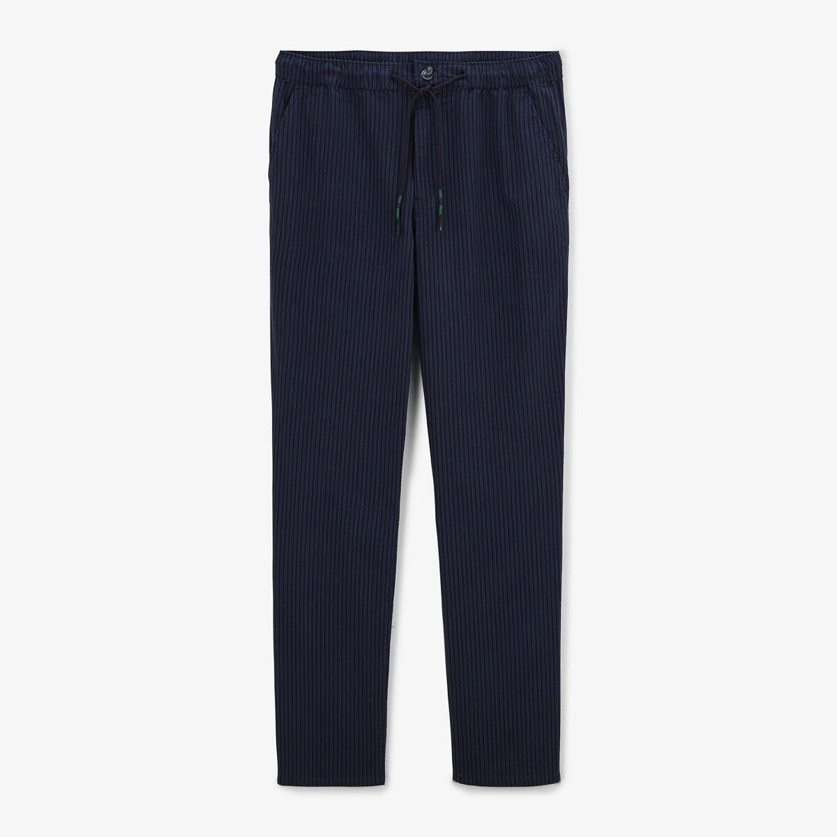 Serge Blanco - Pantalon 554 Coupe Large Rayé Bleu Foncé En Coton - Pantalons - Bleu - Decathlon