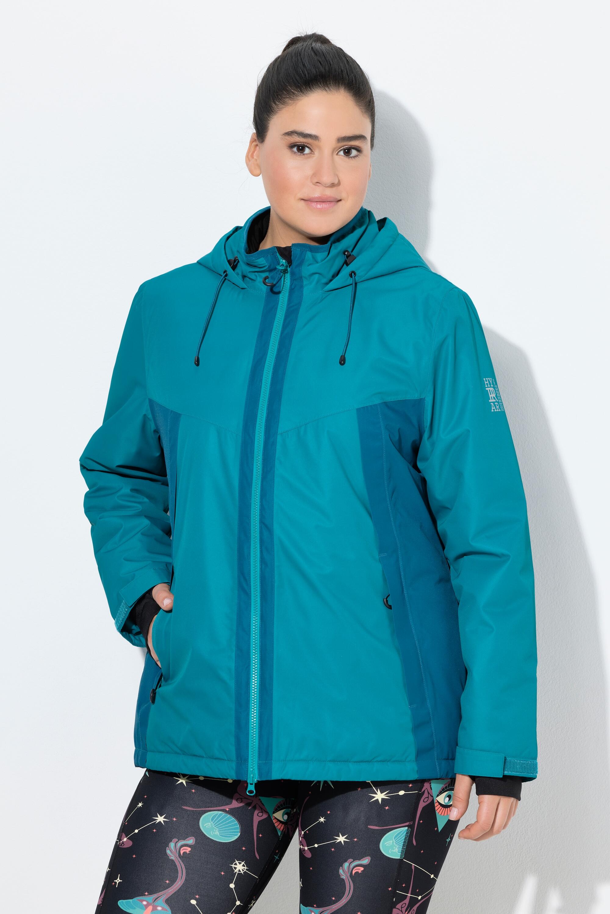 Femme Veste technique HYPRAR à capuche matière imperméable poignets coupe-vent 1/7