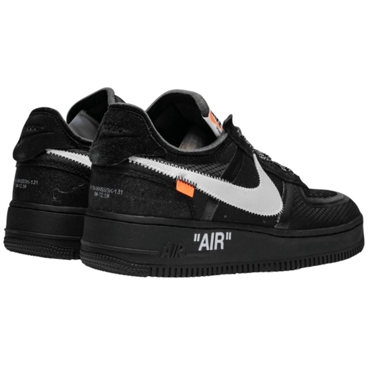 Schoenen Off-White Air Force 1 Low Black 3/4