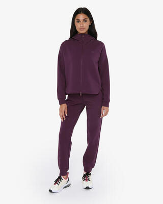 Schwarze Synthetik-Fitnesshose für Damen