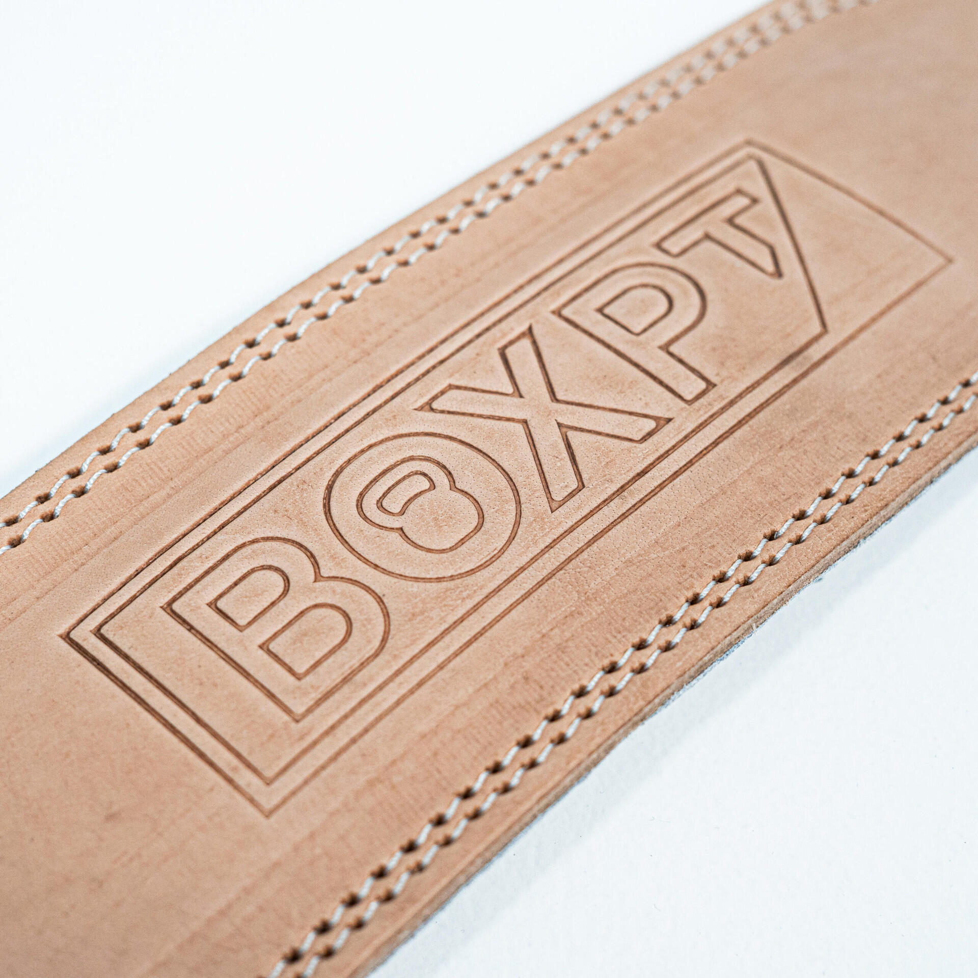 Ceinture d’Haltérophilie en Cuir Beige 15 cm - XL 3/5
