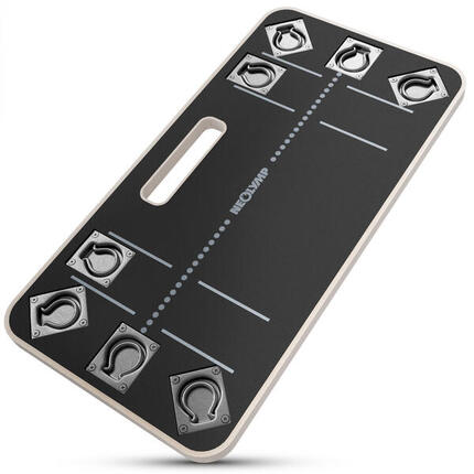 Resistance Bands Plattform aus Holz mit Grip Tape – Stabil, Rutschfest & Mobil