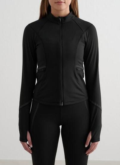 Damen Jacke mit Reißverschluss Reflektierend Wärmend Hellbraun