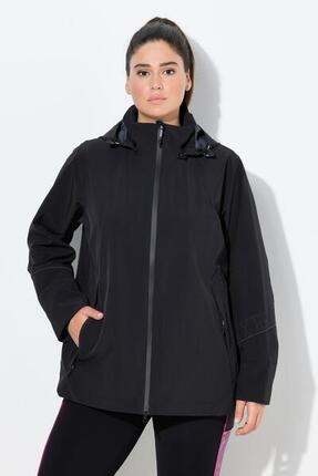 Damen Performance-Jacke wasserdicht Kapuze 2-Wege-Zipper