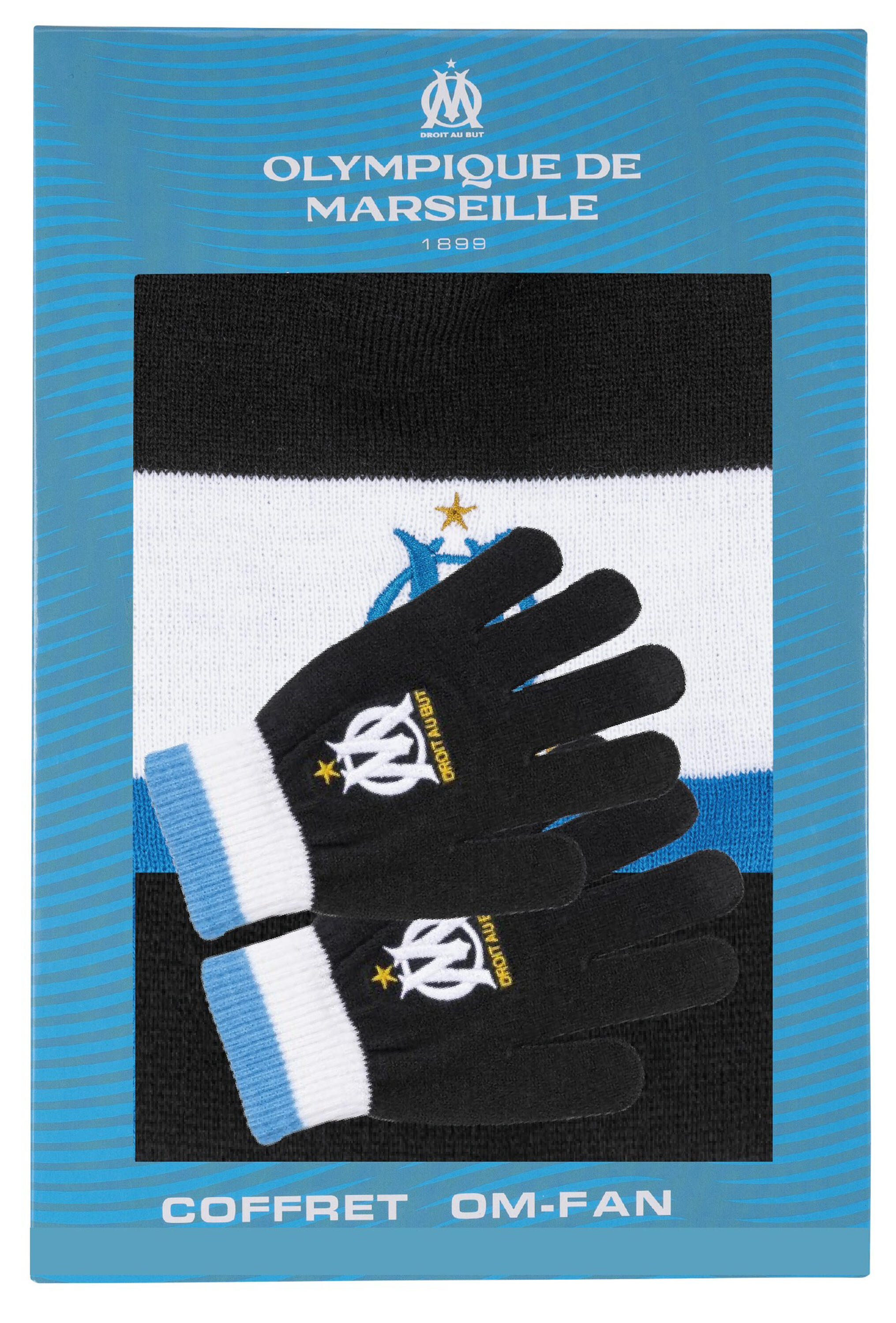 Coffret Bonnet gants OM - Collection officielle OLYMPIQUE DE MARSEILLE 2/2