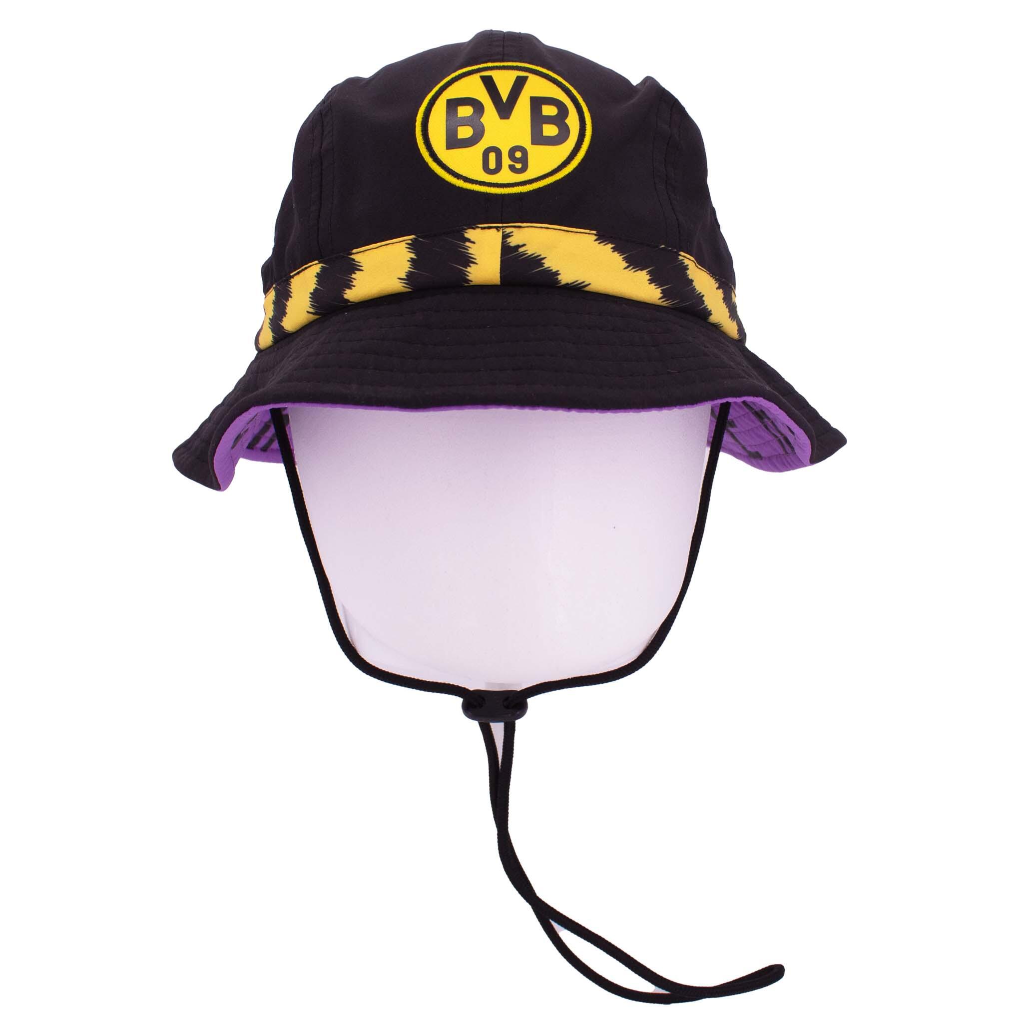 Hut Borussia Dortmund BVB 09 Bucket Hat in Schwarz 3/5