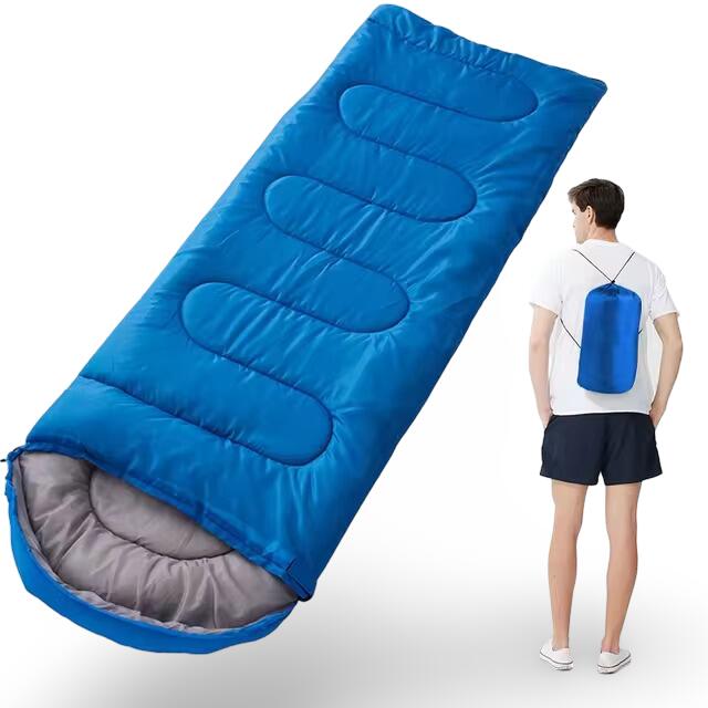 Inuitz - Sac De Couchage Inuitz 0/+20℃ Avec Sac De Transport – Léger Et Compact - Sac De Couchage - Bleu - 210 - Decathlon