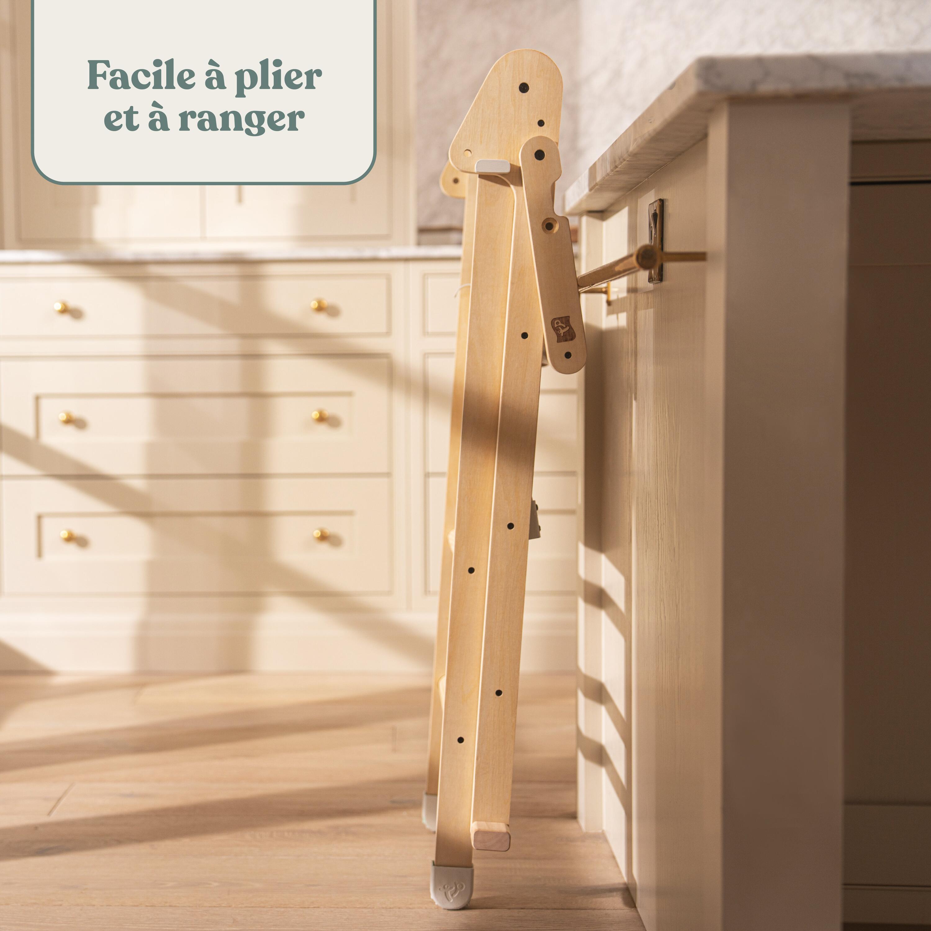 Opvouwbare leertoren met bord MONTESSORI bruin FSC® 5/5
