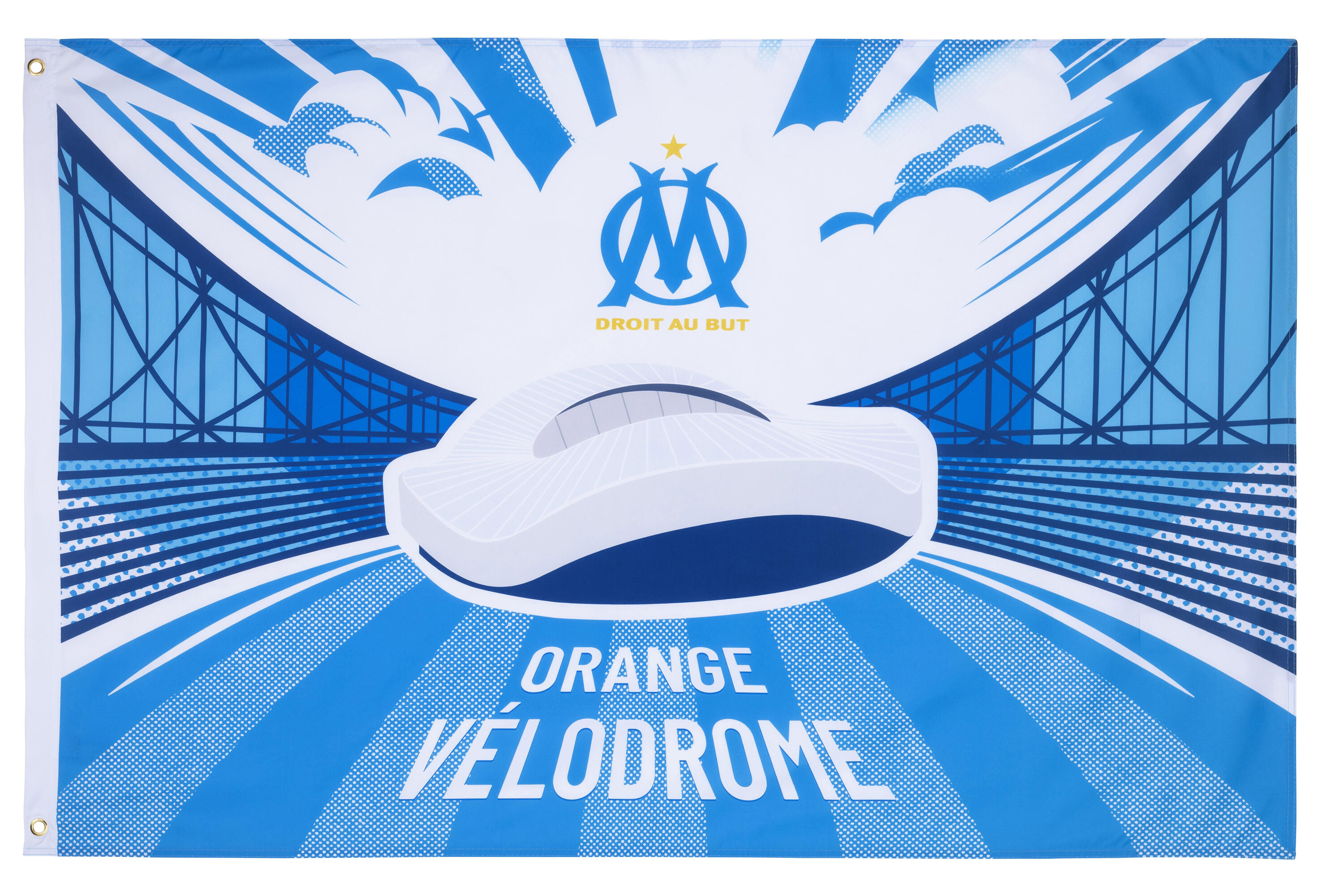 Drapeau OM - Collection officielle OLYMPIQUE DE MARSEILLE 1/1