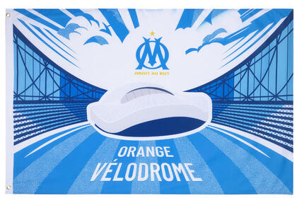 Drapeau OM - Collection officielle OLYMPIQUE DE MARSEILLE