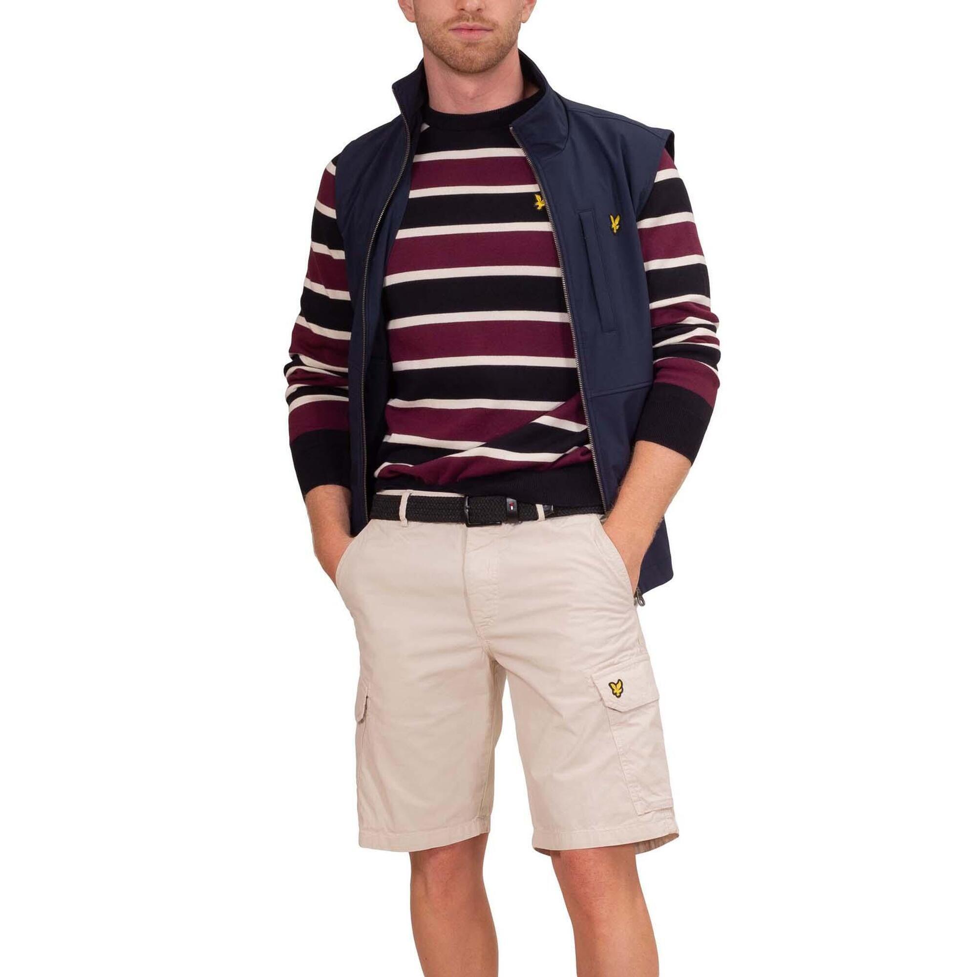 Lyle And Scott - Pullover Uomo Girocollo A Righe - Pull - Marron|multicolore|rouge - Decathlon