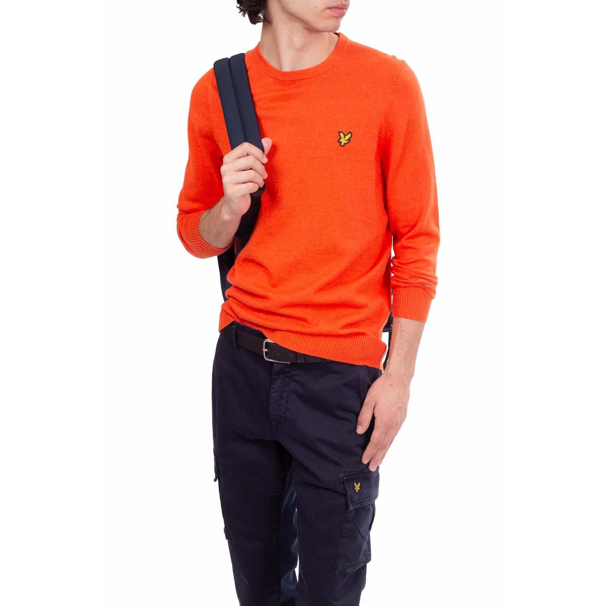 Lyle And Scott - Maglia Uomo Essenziale In Misto Lana - Pull - Orange - Decathlon