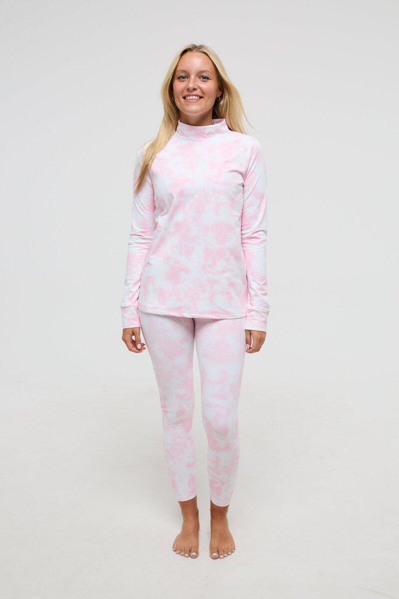 Dames Ski Functioneel Shirt Thermisch Pink Signature 3/4