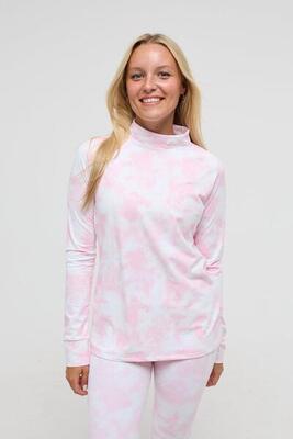 Dames ski functioneel shirt thermisch pink signature
