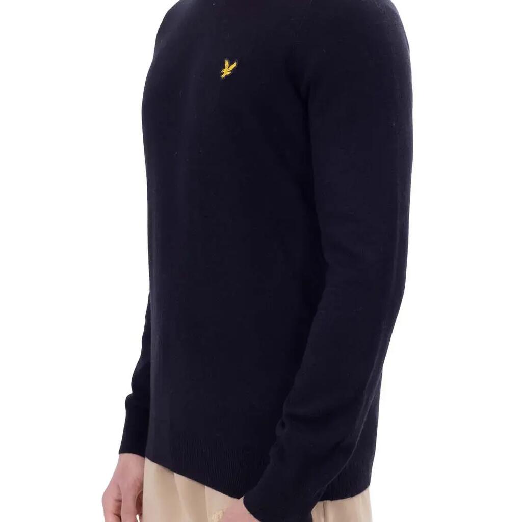 LYLE AND SCOTT men pullover 80% lambswool 20% nylon - Black