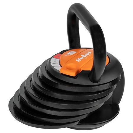 Kettlebell żeliwny regulowany obciążenie hantel odważnik kula 9kg REBEL