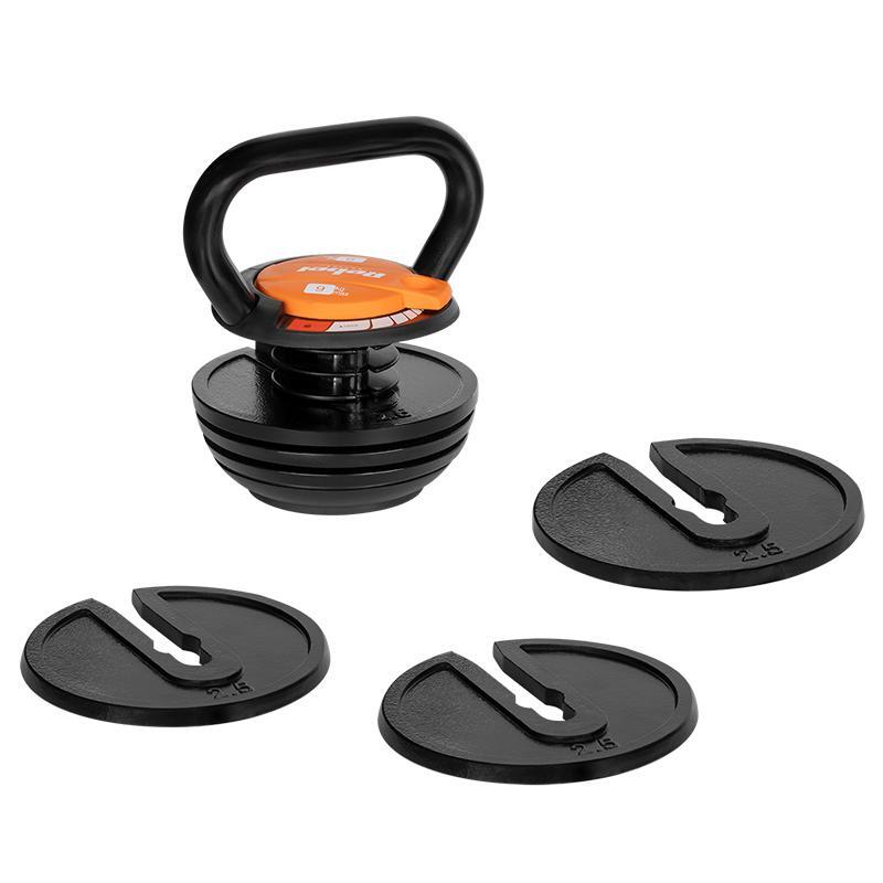 Kettlebell ajustabil Rebel Active RBA-2324-9, 2.3 - 9 kg, 6 talere