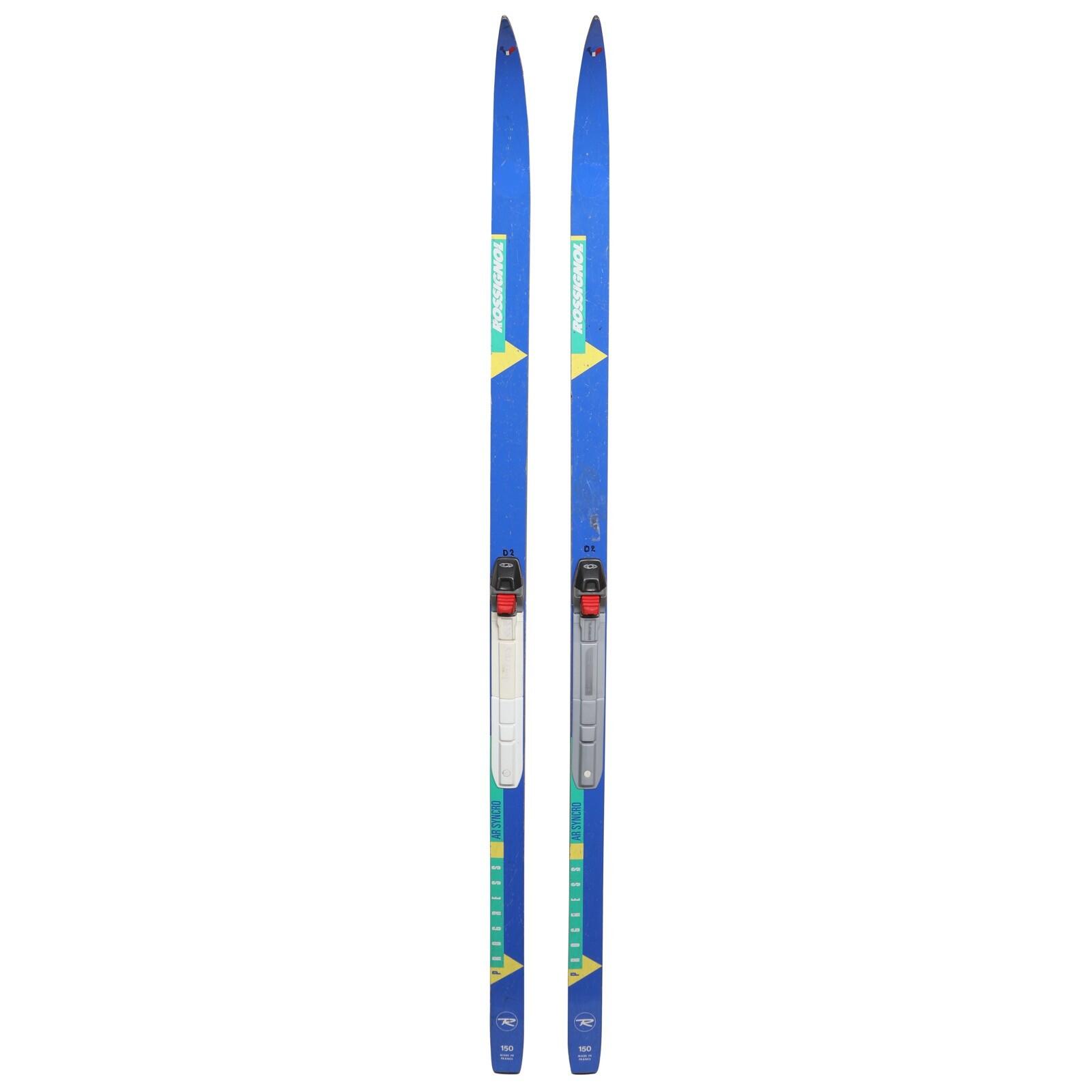 RECONDITIONNE - Ski De Fond Junior Rossignol Progress + Fixation Sns 2/4