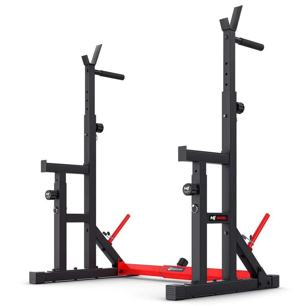 Регулируеми стойки за щанга Hop-Sport HS-1009L с осигуряване