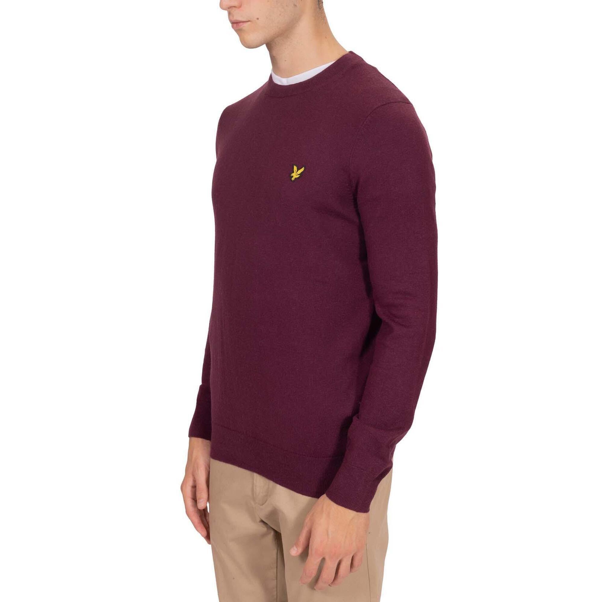 Lyle And Scott - Pullover Uomo In Misto Lana Merino - Pull - Marron|rouge - Decathlon