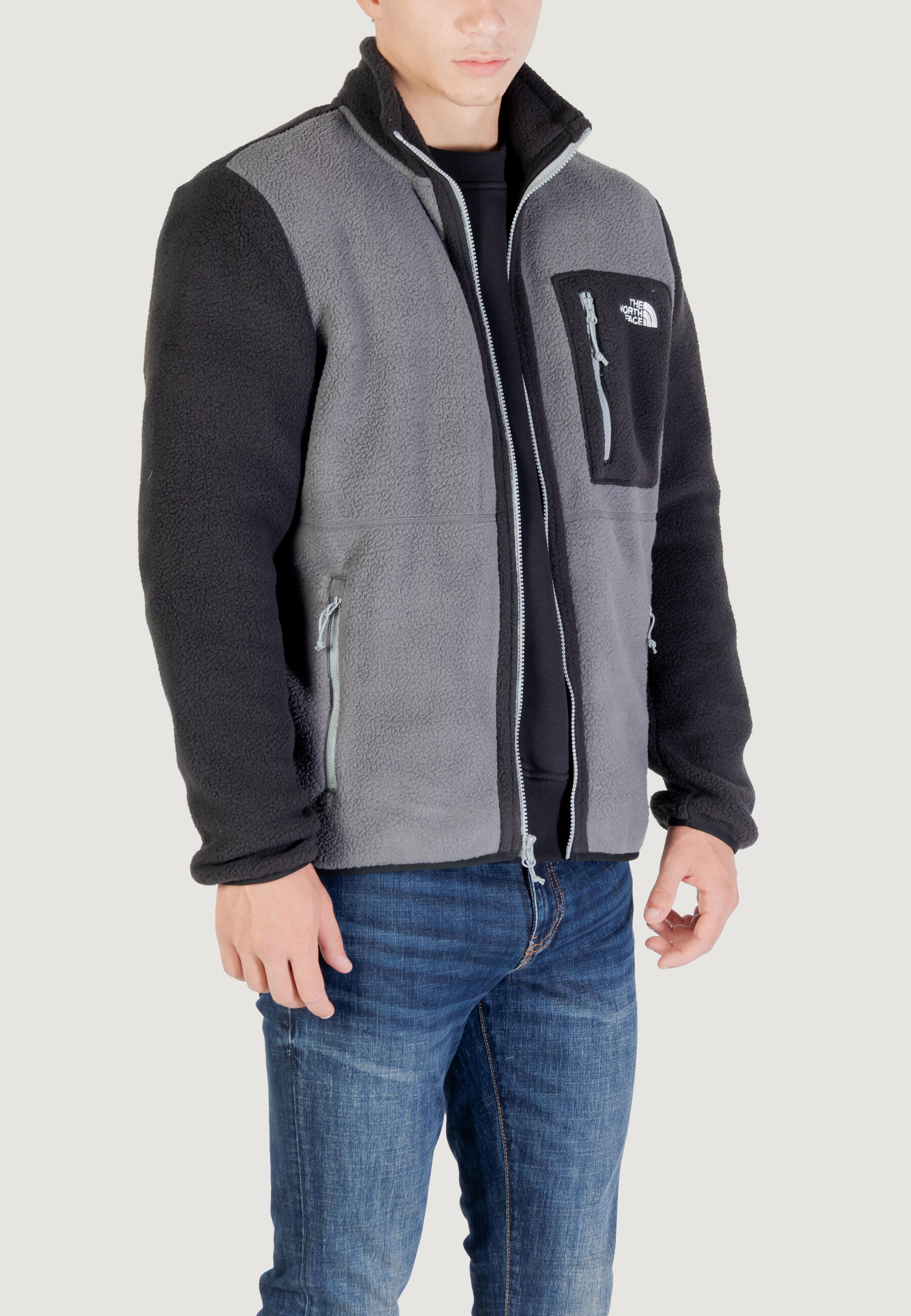 sweat-shirt M YUMIORI HOMME gris 3/6