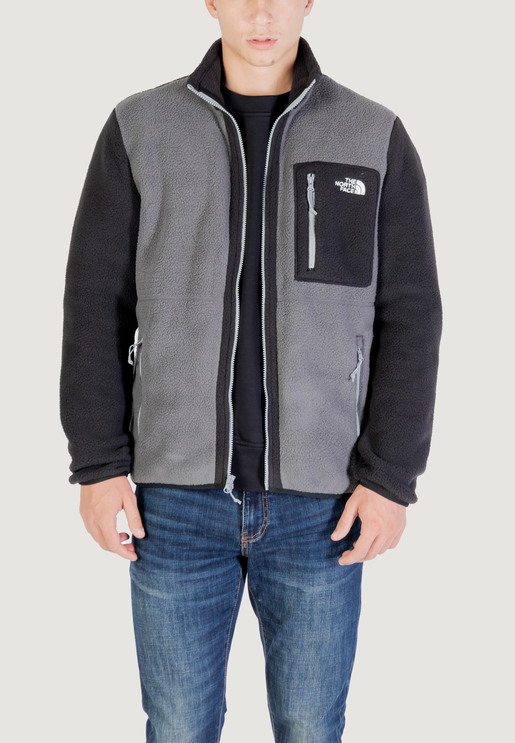 sweat-shirt M YUMIORI HOMME gris 1/6