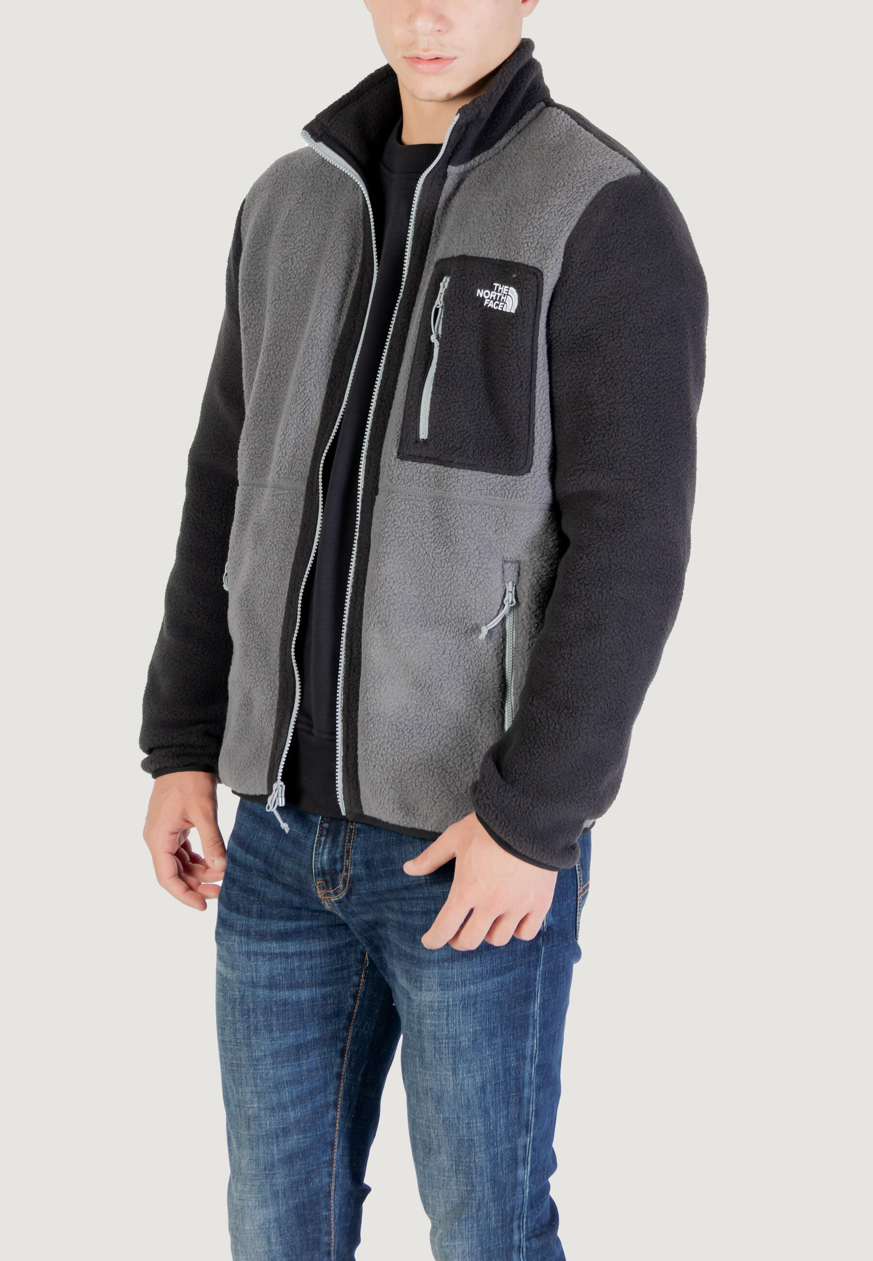 sweat-shirt M YUMIORI HOMME gris 4/6