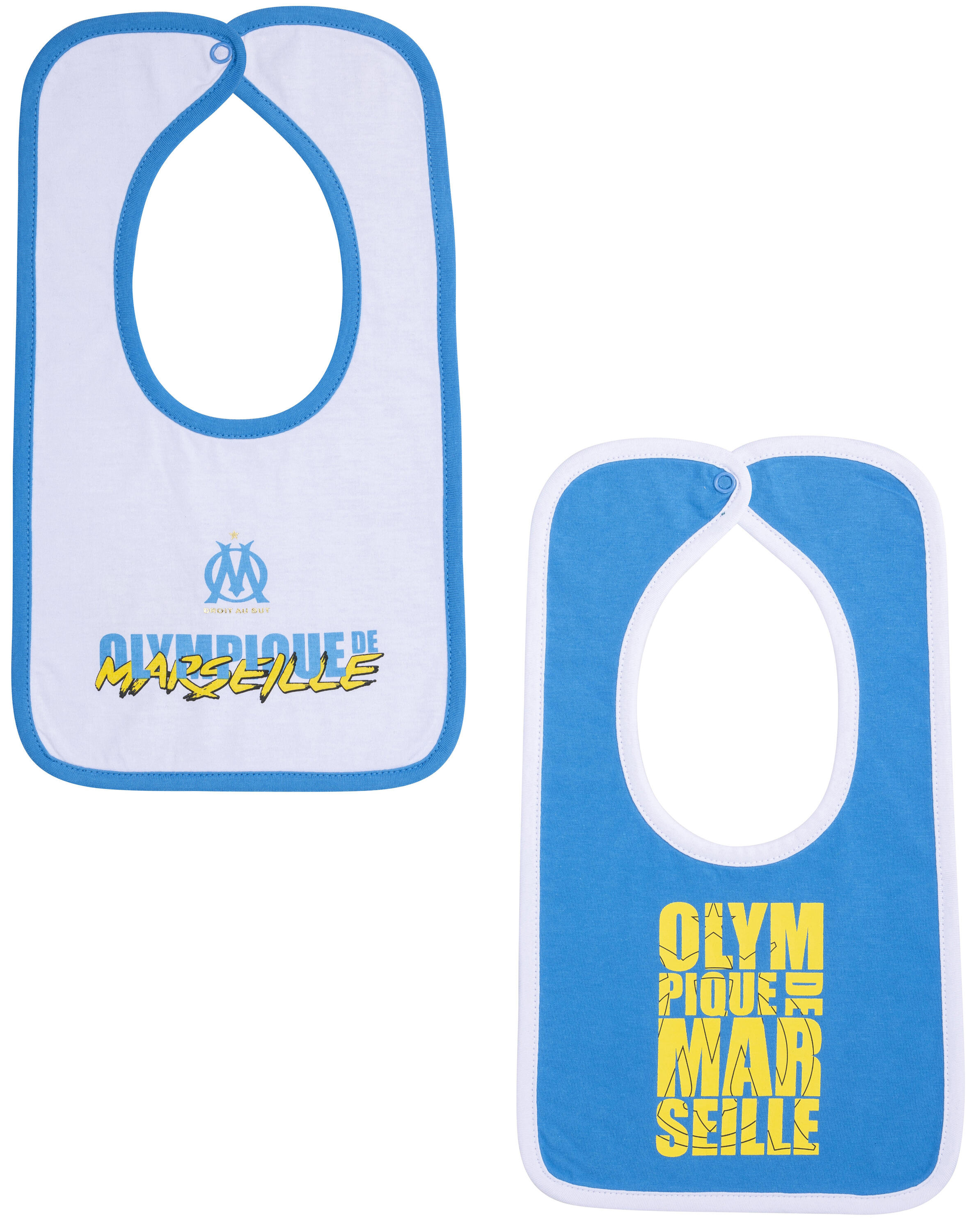 2 x bavoir OM - Collection officielle OLYMPIQUE DE MARSEILLE 1/1