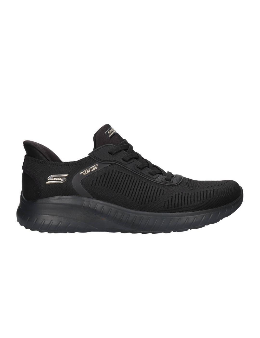 Zapatillas para Hombre Skechers Bobs squad Negro SKECHERS Decathlon