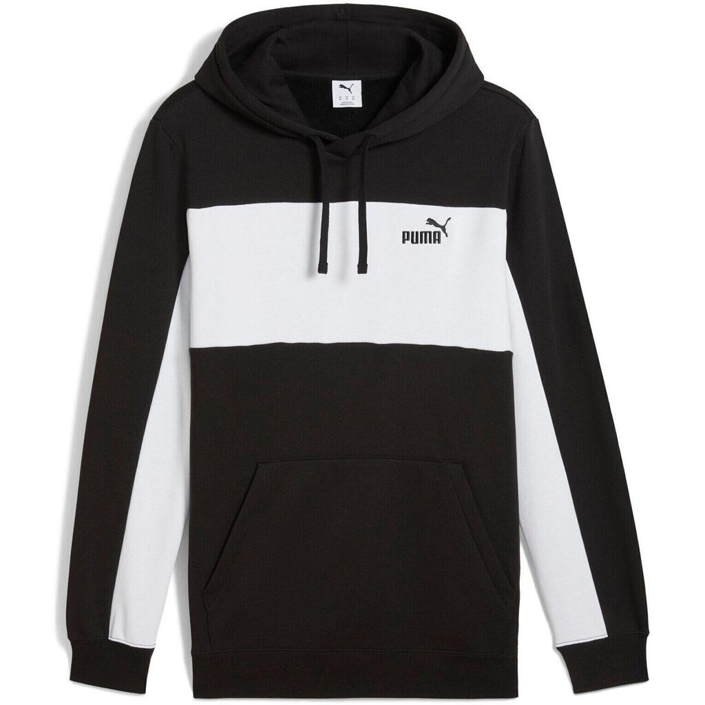 Hood Puma Ess Block Hoodie Fl, Black, Men