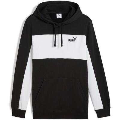 Kap puma ess block hoodie fl, zwart, mannen