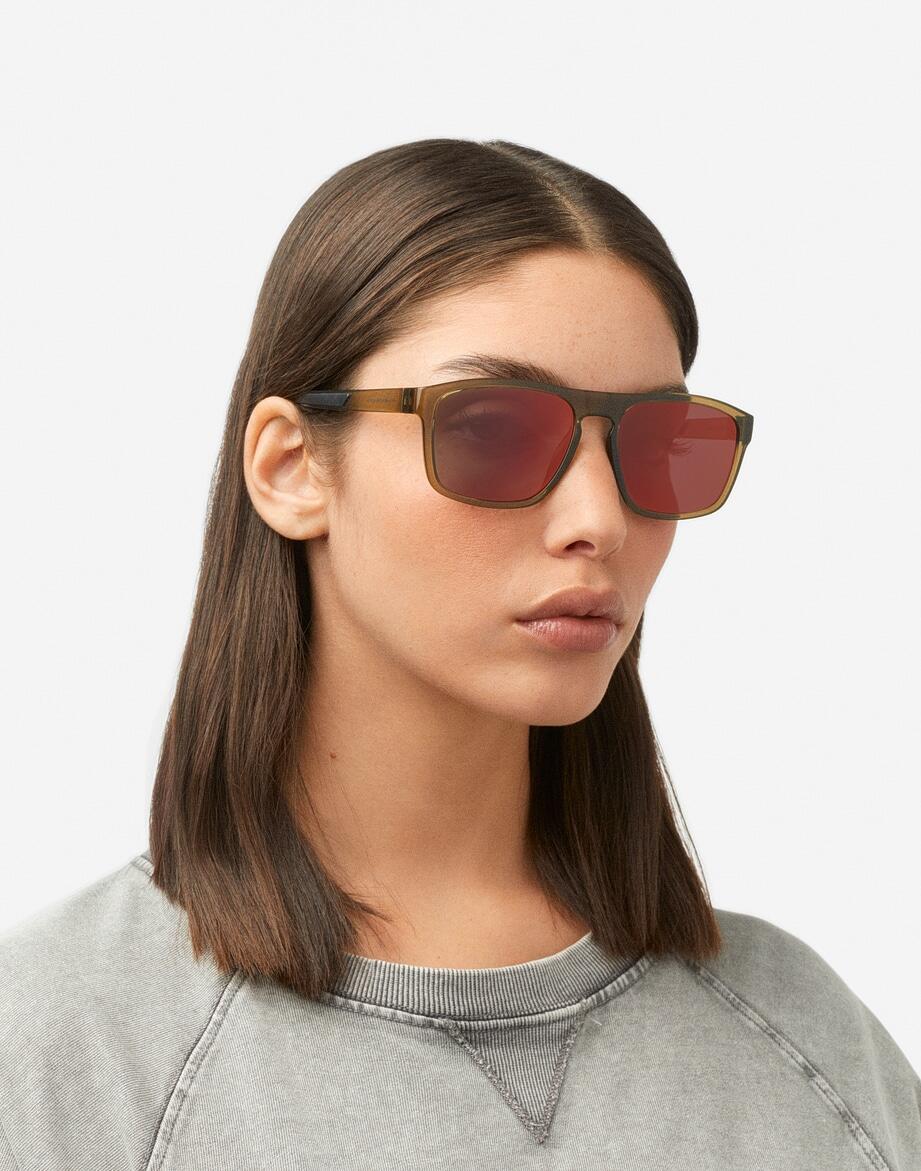 HAWKERS - Gafas de Sol para Hombre y Mujer - LION - BLACK RUBY 5/8