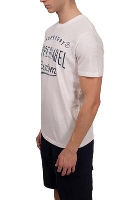 T-shirt uomo in cotone fiammato