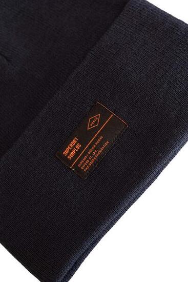 Cuffia uomo con patch logo