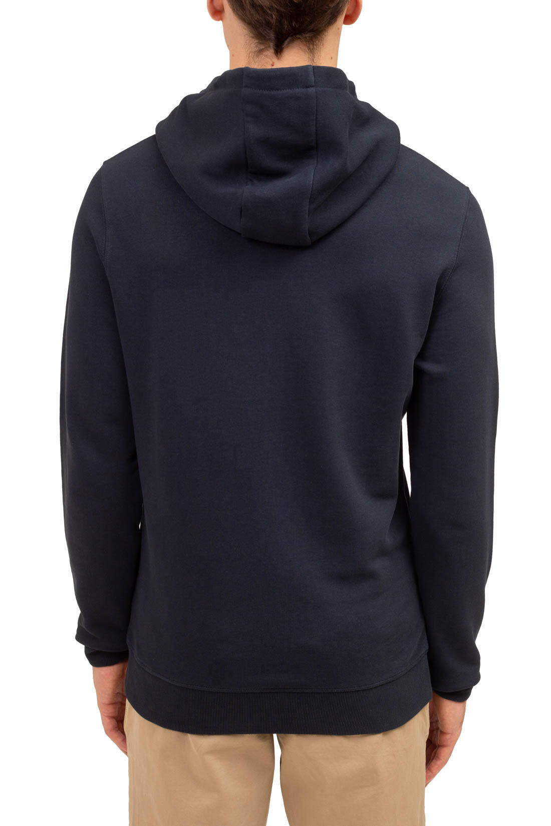 Felpa uomo essenziale con cappuccio e logo 3/5
