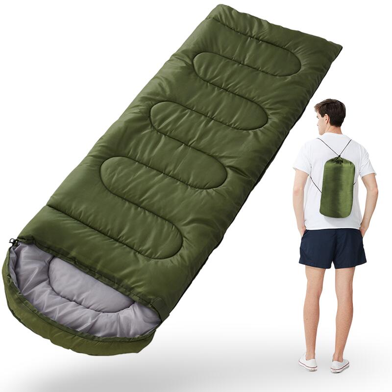 Inuitz - Sac De Couchage Inuitz 0/+20℃ Avec Sac De Transport – Léger Et Compact - Sac De Couchage - Vert - 210 - Decathlon