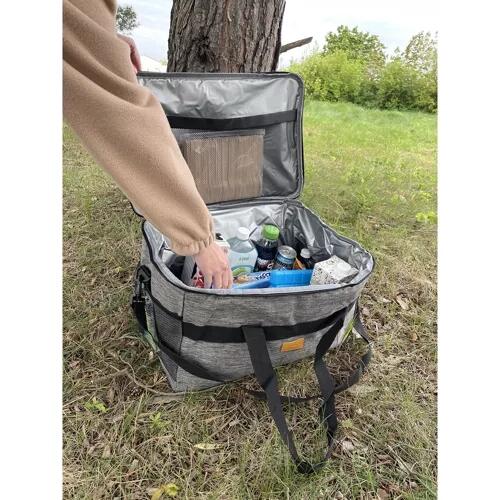 Geanta termica pentru picnic cu 2 pastile racire, 20 l, OXFORD, 37x24x24.5 cm