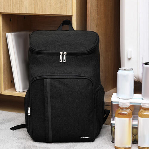 Rucsac termoizolant pentru drumetie,  buzunare, 26 litri, 43 x 33 x 19 cm, negru