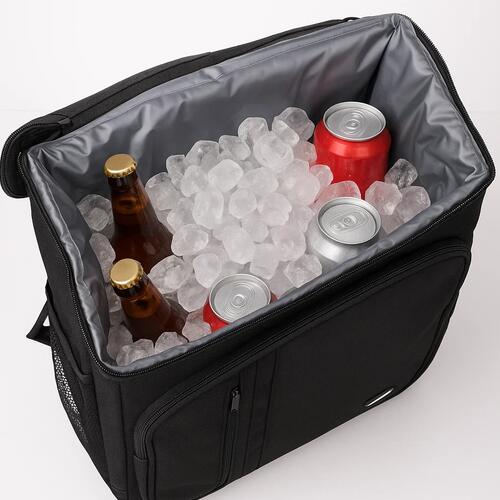 Rucsac termoizolant pentru drumetie,  buzunare, 26 litri, 43 x 33 x 19 cm, negru