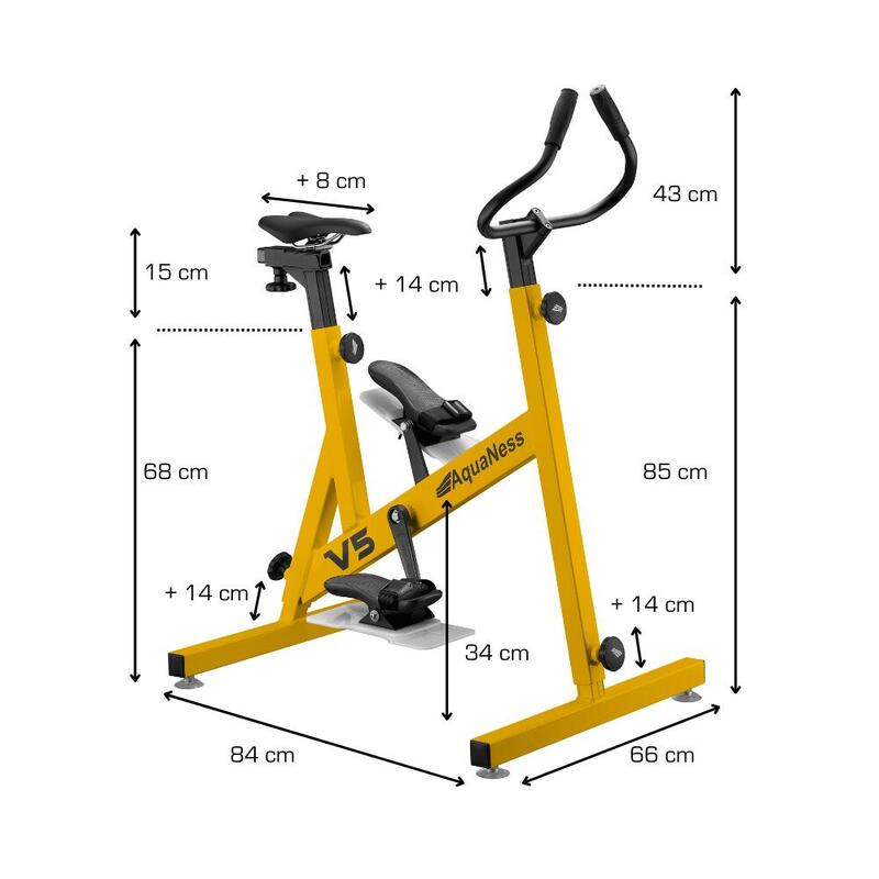 Aquaness V5 - Vélo de piscine