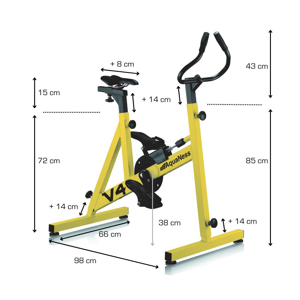 Aquaness - Aquabike V4 - Poolfahrrad 2/5