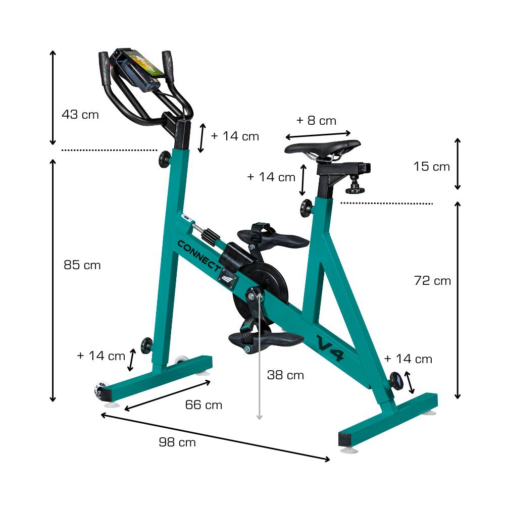 Aquaness - Aquabike V4 Connect - Poolfahrrad 4/4