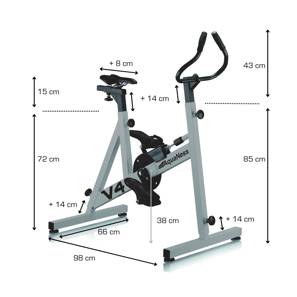 Aquaness - Aquabike V4 - Poolfahrrad 2/5