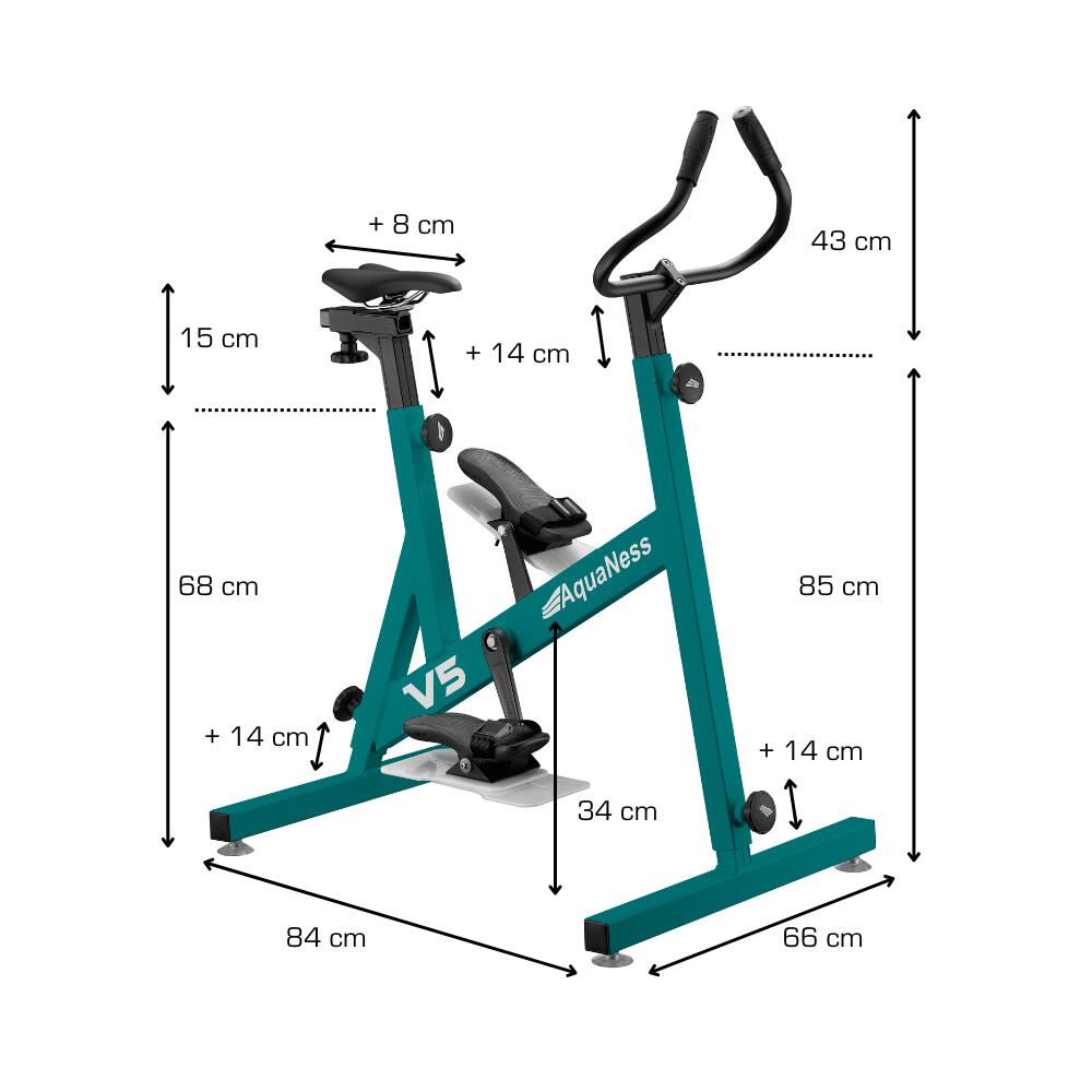 Aquaness - Aquabike V5 - Poolfahrrad 5/5