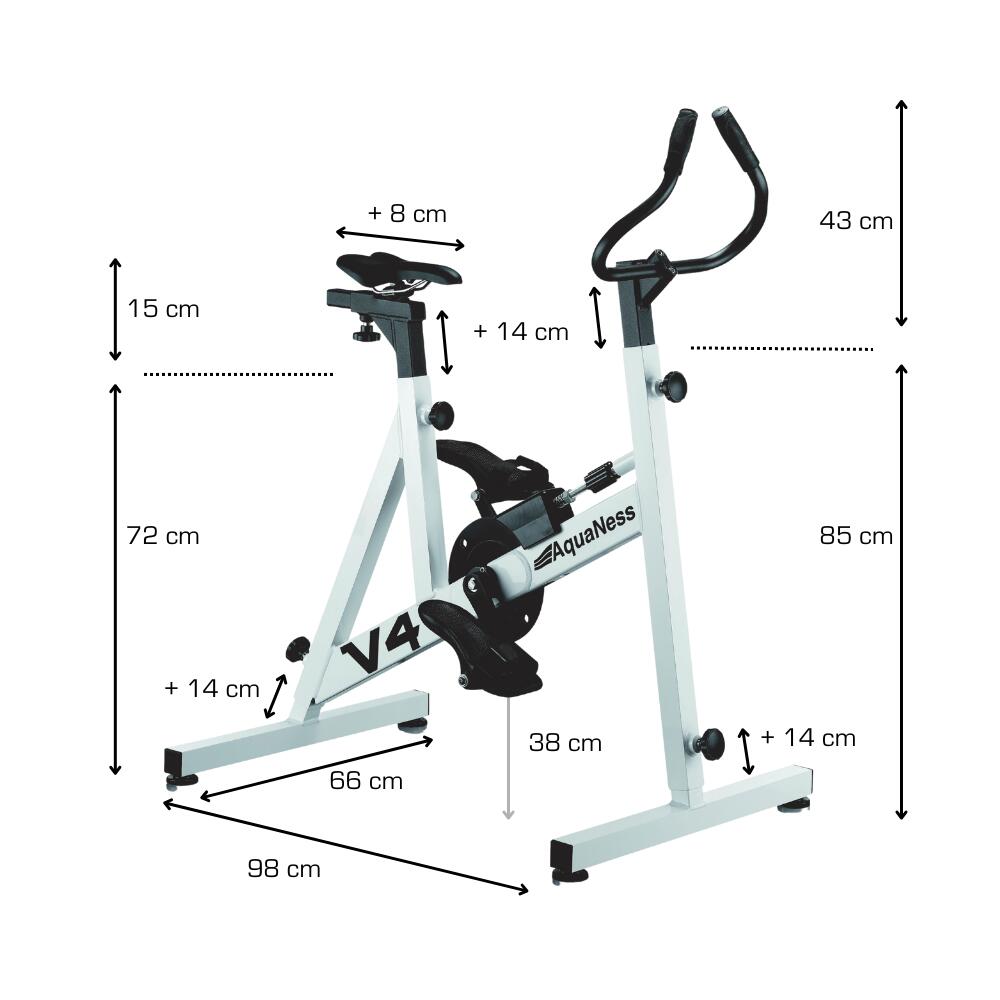 Aquaness - Aquabike V4 - Poolfahrrad 2/5