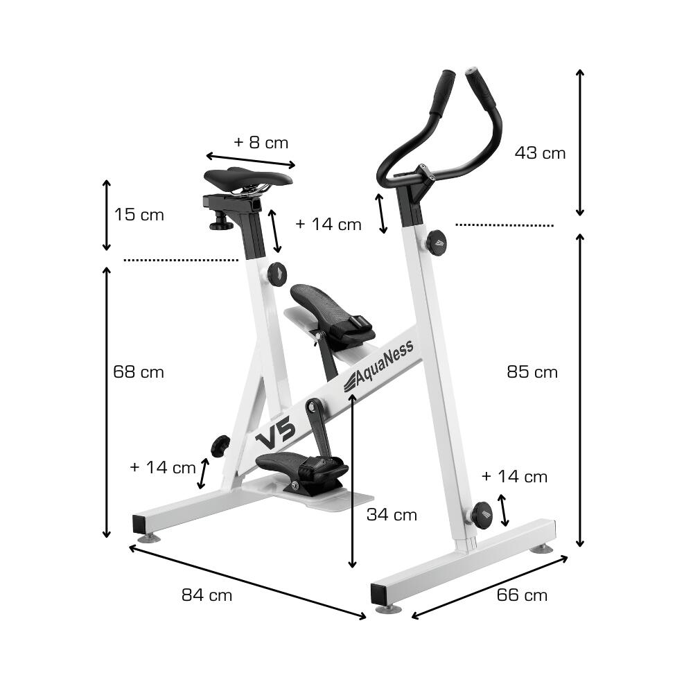 Aquaness - Aquabike V5 - Poolfahrrad 4/4