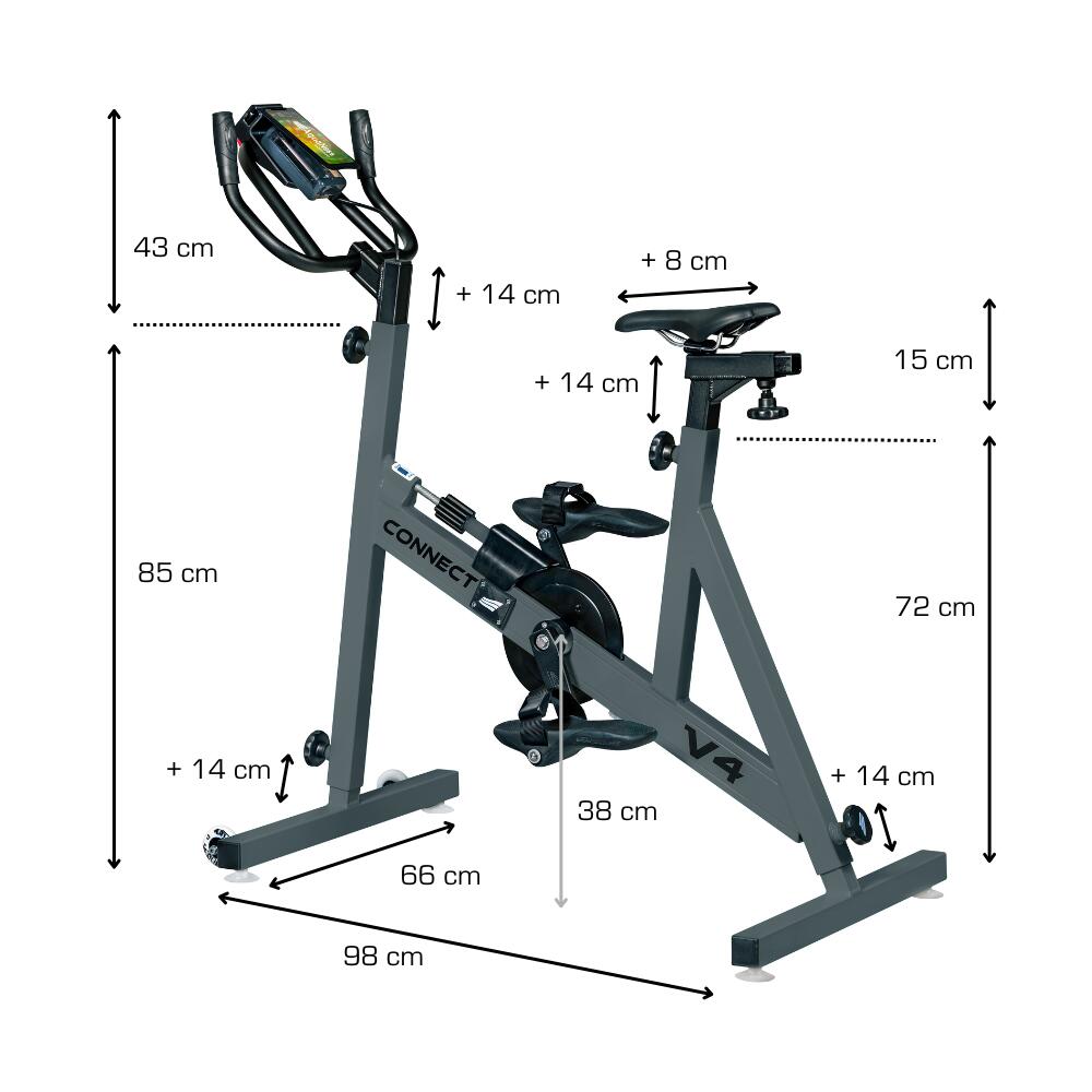 Aquaness - Aquabike V4 Connect - Bicicleta de piscina 4/4